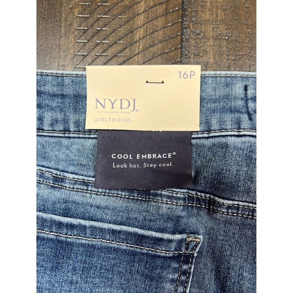 NWT NYDJ Margot Girlfriend Ankle Jeans, LiftXTuck Cool Embrace, Size 16P - Picture 8 of 8
